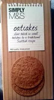 Mängden socker i Simply M&S oatcakes