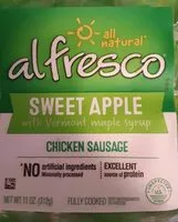 Mängden socker i Sweet apple fully cooked chicken sausage