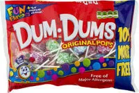 Mängden socker i DumDums Original pops