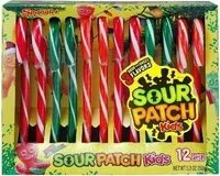 Mängden socker i Sour patch kids candy canes