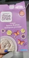 Mängden socker i Organic banana and plum multigrain porridge