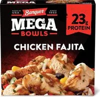 Mängden socker i Mega bowls chicken fajita frozen dinner
