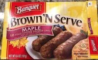 Mängden socker i Brown N Serve  Maple Sausage Links