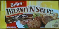 Mängden socker i Brown 'N Serve original 8 fully cooked sausage patties