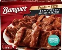 Mängden socker i 6 backyard bbq boneless patties