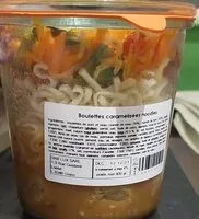 Mängden socker i Boulettes caramélisées noodles