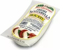 Mängden socker i Sliced fresh mozzarella cheese