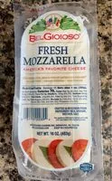 Mängden socker i Fresh mozzarella