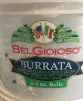Mängden socker i Burrata Cheese
