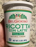 Mängden socker i Ricotta Con Latte