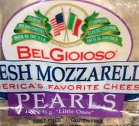 Mängden socker i Fresh Mozzarella Pearls