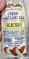 Mängden socker i Sliced Fresh Mozzarella