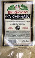 Mängden socker i Parmesan shredded