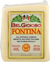 Mängden socker i Fontina All Natural Cheese