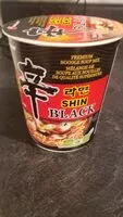Mängden socker i Shin noodle black cup