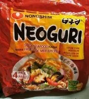 Socker och näringsämnen i Nongshim noodles nongshim