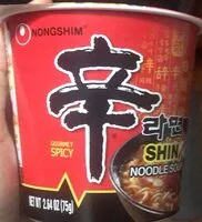Mängden socker i Shin cup noodle soup