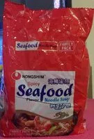 Mängden socker i Spicy seafood flavor noodle soup