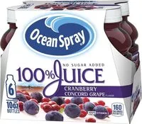 Mängden socker i Juice cranberry concord grape