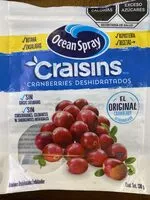 Mängden socker i Craisins cranberries deshidratados