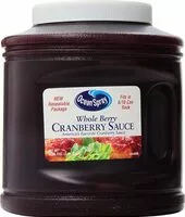 Mängden socker i Whole cranberry sauce