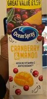 Mängden socker i Cranberry Mango