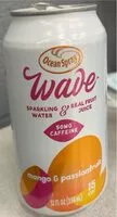 Mängden socker i Wave sparkling water - mango & passion fruit flavour
