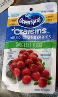 Mängden socker i Craisins Dried Cranberries