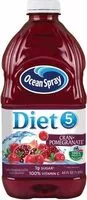 Mängden socker i Diet cranberry pomegranate