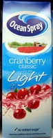 Mängden socker i Light Cranberry Classic Juice Drink 1 Litre
