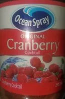Mängden socker i Ocean spray cranberry