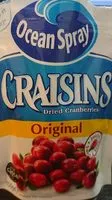 Mängden socker i Ocean Spray Dried Craisins Cranberry