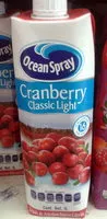 Mängden socker i Cranberry Classic Light