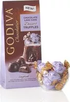 Mängden socker i Chocolate lava cake dessert truffles gift dark