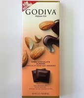 Mängden socker i Dark chocolate bar with almonds