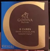 Mängden socker i Godiva G Cubes Dark Chocolate Assortment