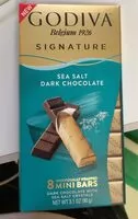 Mängden socker i Godiva Belgium 1926 Sea Salt Dark Chocolate