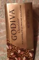 Mängden socker i Chocolat au lait praliné nougatine