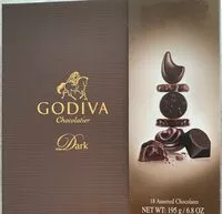 Mängden socker i Godiva chocolatier dark