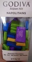 Mängden socker i Godiva Napolitains Assorted Chocolate