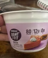 Mängden socker i Light and Fit Greek Pumpkin Pie Yogurt