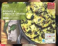 Mängden socker i Potato & spinach gratin