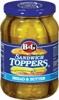 Mängden socker i Bread & Butter Sandwich Toppers