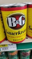 Mängden socker i B&g, sauerkraut
