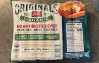 Mängden socker i Organic uncured beef franks