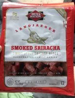 Mängden socker i Smoked Sriracha Swiss style sausage bites