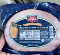 Mängden socker i Dietz & watson ham steak honey cured