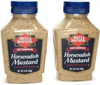 Mängden socker i Horseradish mustard