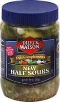 Mängden socker i Deli complements half sours new