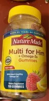 Mängden socker i Multi for him +omega3s gummies